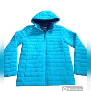 Lands' End Kids Blue Puffer Jacket
